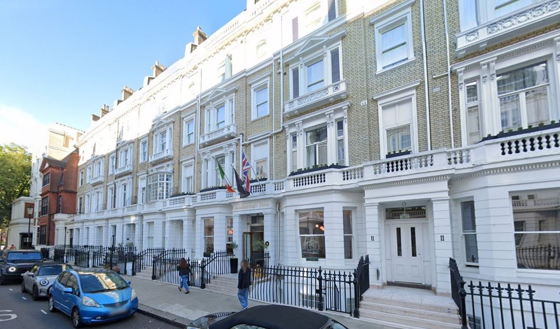 The Gainsborough Hotel in London, England.