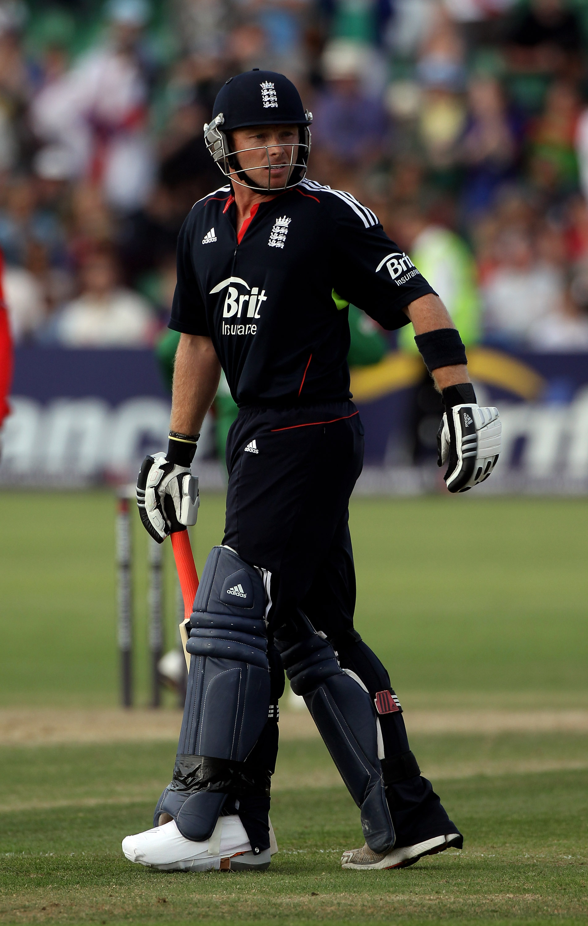Ian Bell of England cricket team prepares to bat.