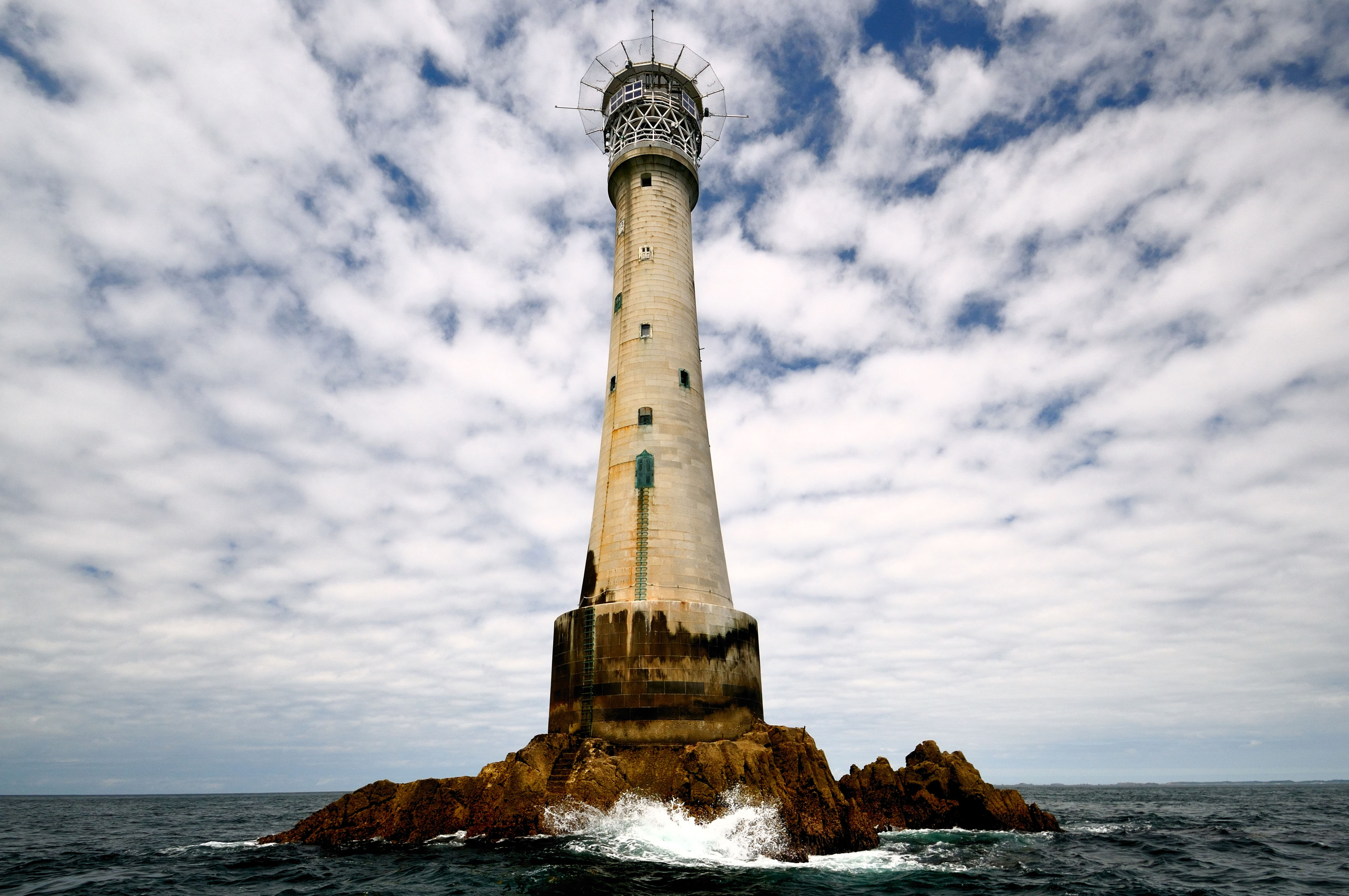 Bishop Rock Lighthouse, Isles of Scilly, England.