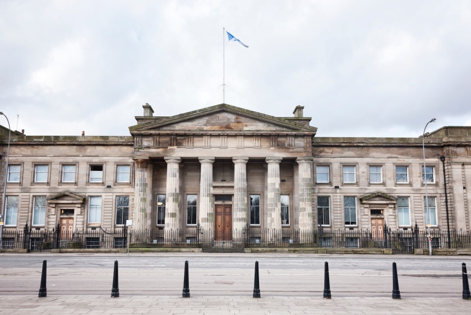Looking from Glasgow Green to the High Court of Justiciary - Scotland's supreme criminal court.