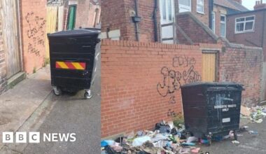Newcastle alleyways strewn with litter a day after cleaning