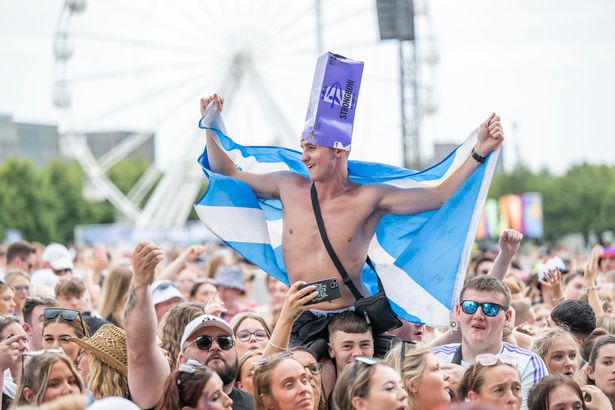 Revellers at the TRNSMT festival in Glasgow