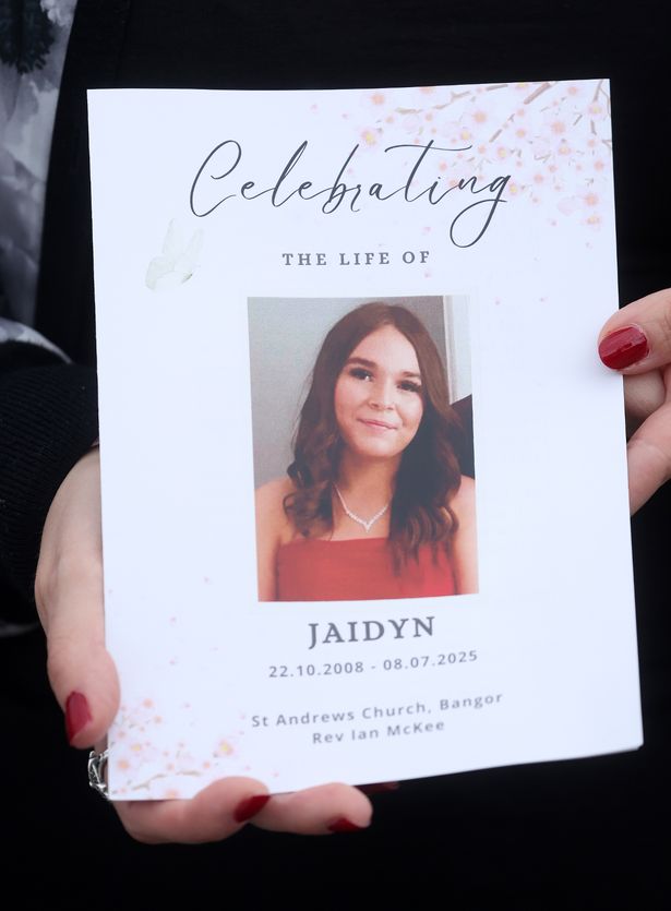 Order of service for Jaidyn