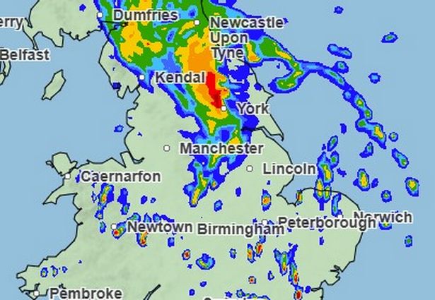 Wet and windy conditions expected to reach Manchester late on Friday and remain in place well into Saturday and Sunday.