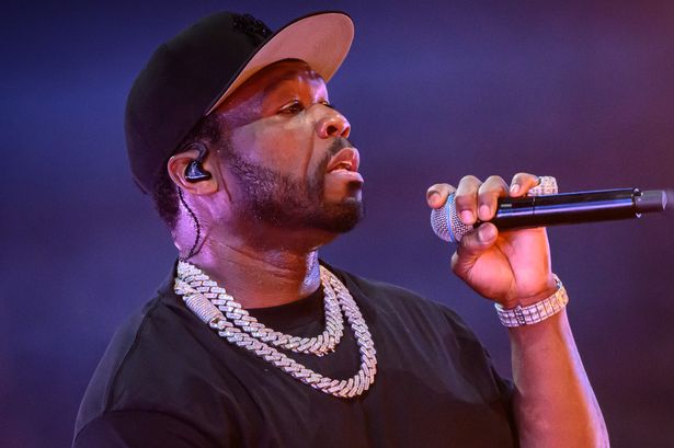 50 Cent performs onstage during a concert at Tottenham Hotspur Stadium on July 3, 2025 in London, England.