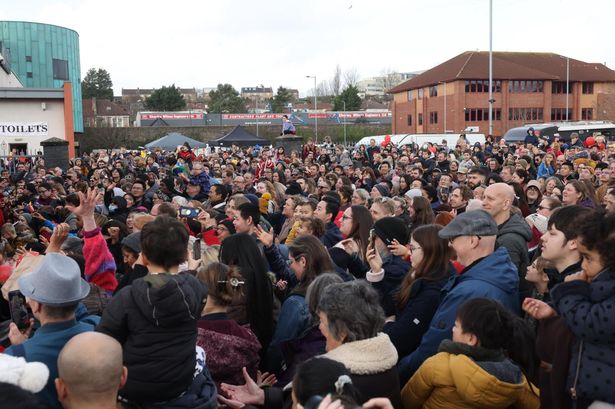 Crowds gathered to welcome in the Lunar New Year - the Year of the Dragon!