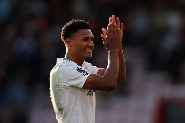 Ollie Watkins of Aston Villa applauds the fans