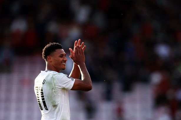 Aston Villa's Ollie Watkins applauds the fans