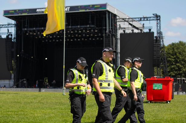 Police arriving at TRNSMT