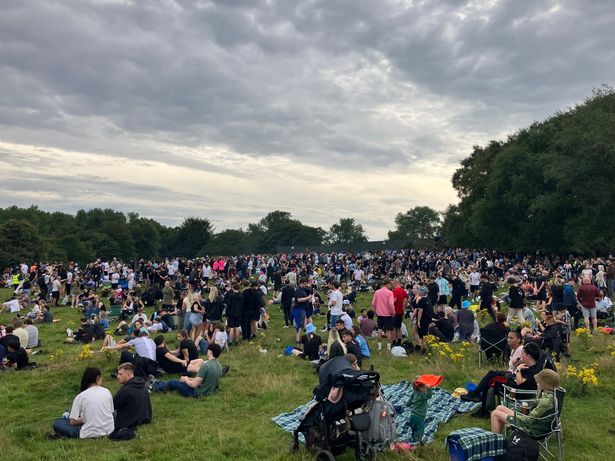 Oasis fans gathered at Gallagher Hill for their fourth Manchester show