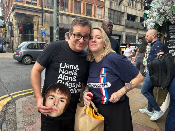Siblings Luiz Moura and Liv Brandão are visiting Manchester from Brazil to see Oasis this weekend