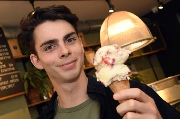 Jack Pollitt from Two Islands Ice Cream in Abersoch