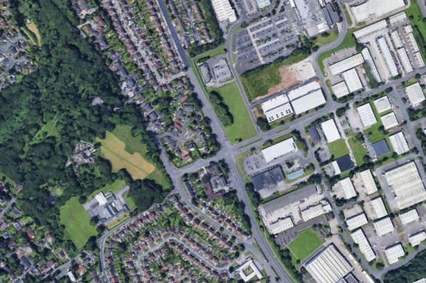 Aerial view of the area affected by the power cut