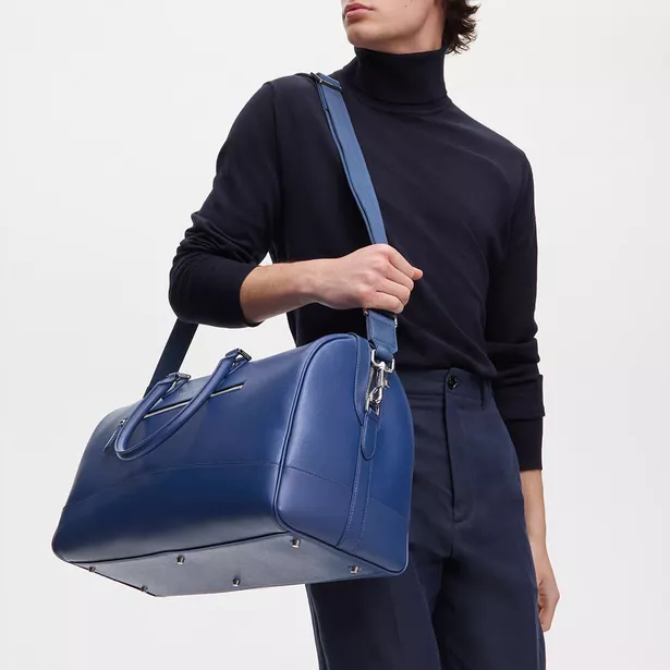 The City Holdall in Caspian Blue Saffiano now costs £318