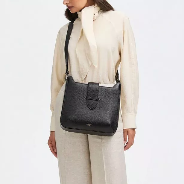 The Ella Messenger Bag in Black Pebble now costs £238