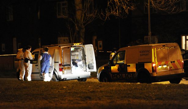 Forensic officers at David Corridon's home on New Hall Lane, Norris Green
