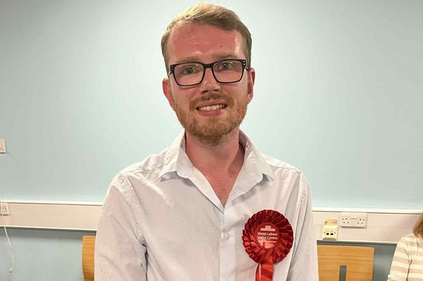 Newly elected Baglan Councillor Josh Tuck
