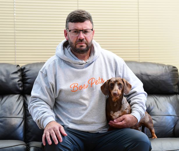 Ben with Monty, his five year old Sausage dog