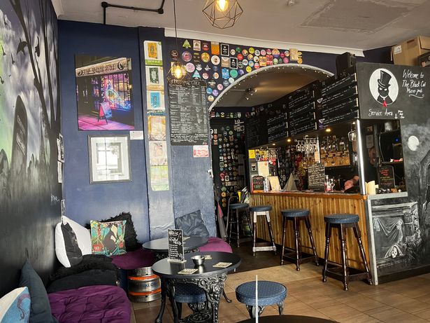 Inside the tiny Black Cat pub in Weston-super-Mare