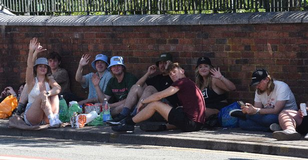 Oasis fans turning up at Heaton Park for day two