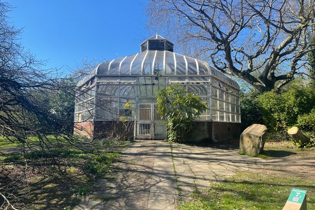The building is located in Calderstones Park