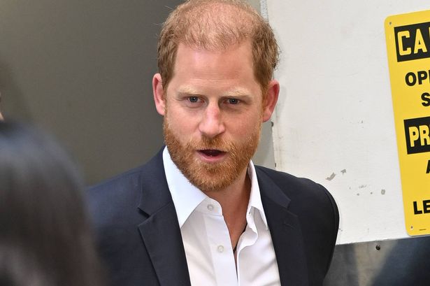 NEW YORK, NEW YORK - APRIL 23: Prince Harry, Duke of Sussex leaves Deutsche Bank Center on April 23, 2025 in New York City. (Photo by James Devaney/GC Images)
