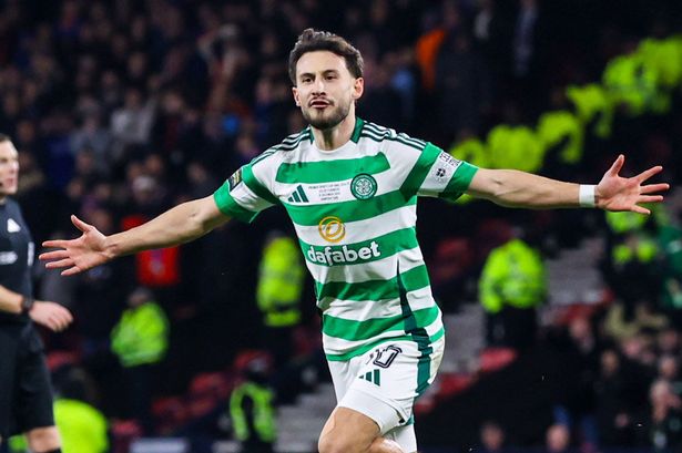 Celtic's Nicolas Kuhn celebrates 