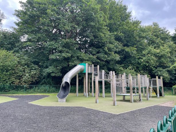 There's a playground for kids