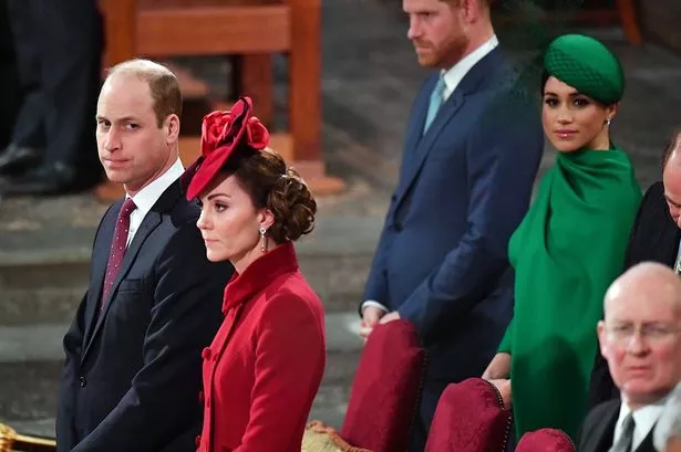 Prince Harry and Meghan The Duke and Duchess of Sussex and Prince William and Catherine, The Duke and Duchess of Cambridge
