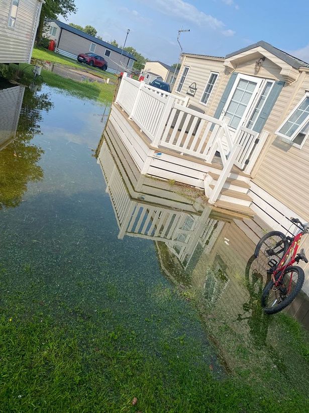 The couple claim the park has flooded seven times since they moved in