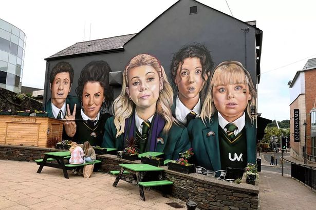 The famous Derry Girls mural
