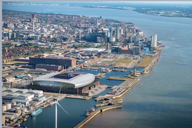 Liverpool's dockland including the Hill Dickinson Stadium