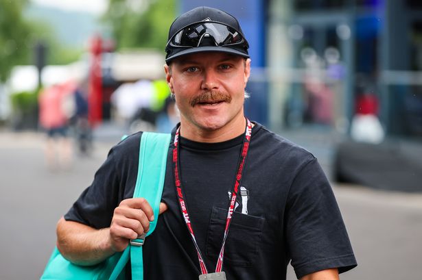 Valtteri Bottas walks in the paddock at the Belgian Grand Prix