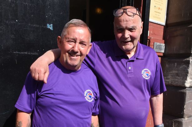 Fans Supporting Foodbanks co-founders Robert Daniels and Dave Kelly ( (Photo: Chris Neill Daily Mirror))