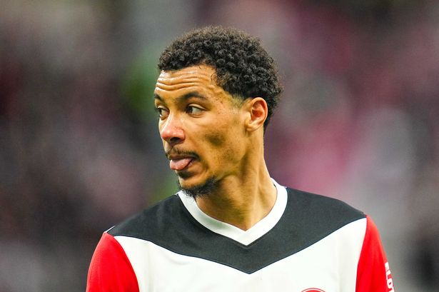 Hugo Ekitike of Eintracht Frankfurt looks on
