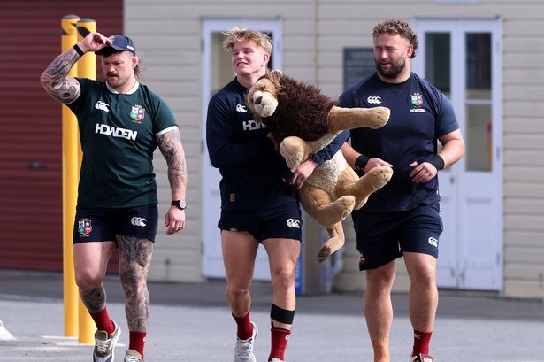 Lions Andrew Porter, Henry Pollock and Will Stuart