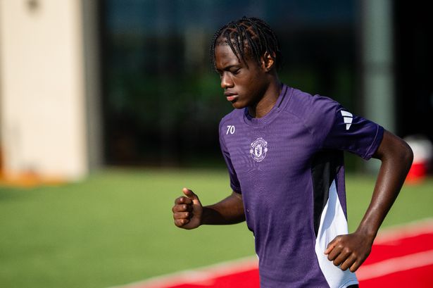 Bendito Mantato of Manchester United in action during a first team training session as part of their pre-season tour of the USA at Endeavor Health Performance Center 