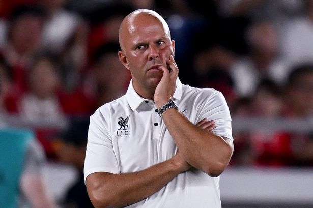 Liverpool head coach Arne Slot during the friendly match against Yokohama F Marinos at Nissan Stadium on July 30 2025 in Yokohama, Kanagawa, Japan