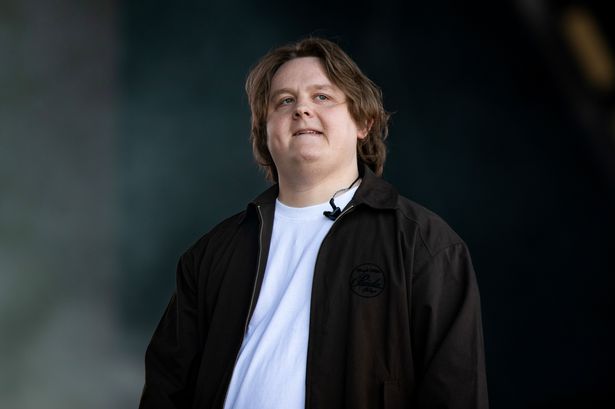 Lewis Capaldi performing at Glastonbury Festival