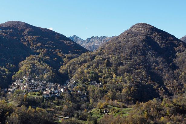 The Mountain Village of Gurro, Monte Mater and Mt. Colmine in Cannobina Valley, UNESCO Biosphere Reserve Ticino Valgrande Verbano