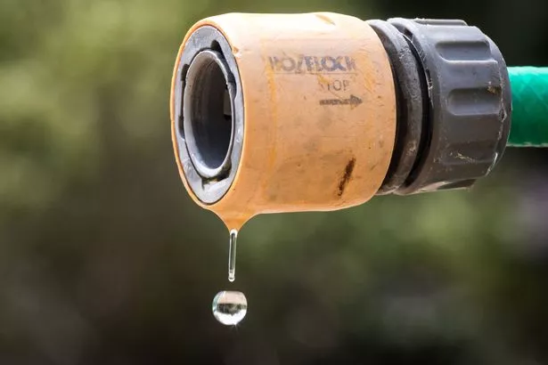 Hosepipe with drop of water 