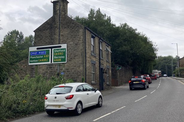 Sign in Hollingworth giving options for Sheffield and Manchester