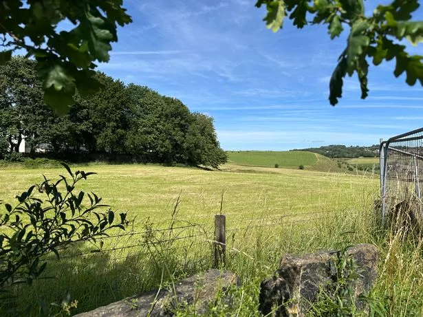 Green fields surrounding Shaw, Royton and Derker 
