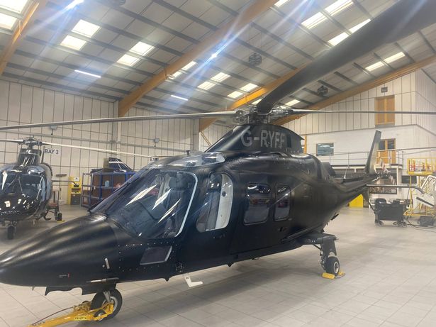 G-RYFF helicopter in Biggin Hill
