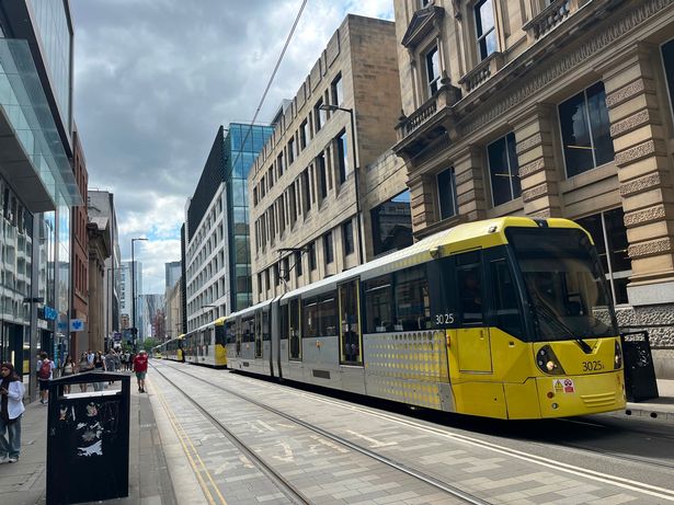 Trams lining Moseley Street