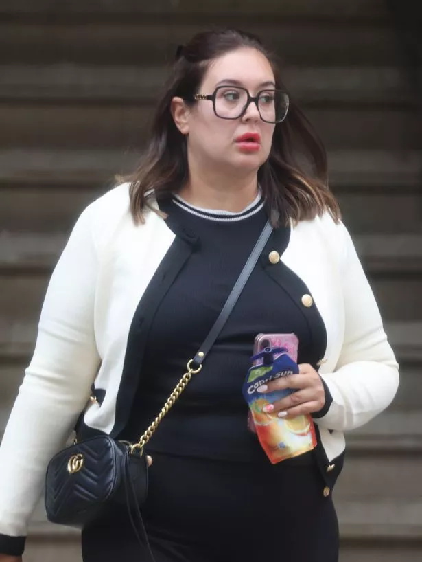 Emma Fairbanks leaving Minshull Street Crown Court