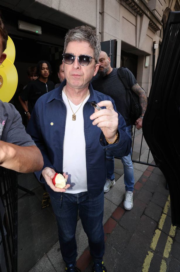 Noel was seen in Manchester City centre on 10 July