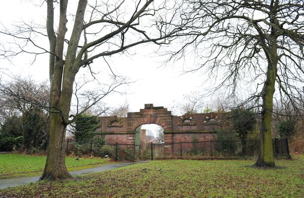 The Stableyard Wall at Norris Green Park.