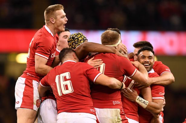 Willis Halaholo, right, playing for Wales
