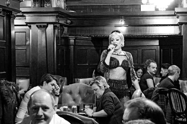 Shaun McKenna, Lady Seanne, inside The Lisbon, Liverpool